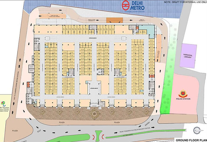 Omaxe Chowk Delhi shop floor plan