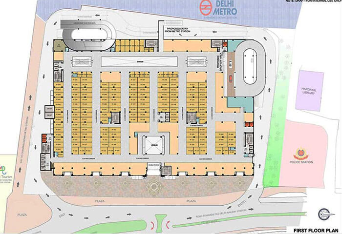 Omaxe Chowk Delhi shop floor plan